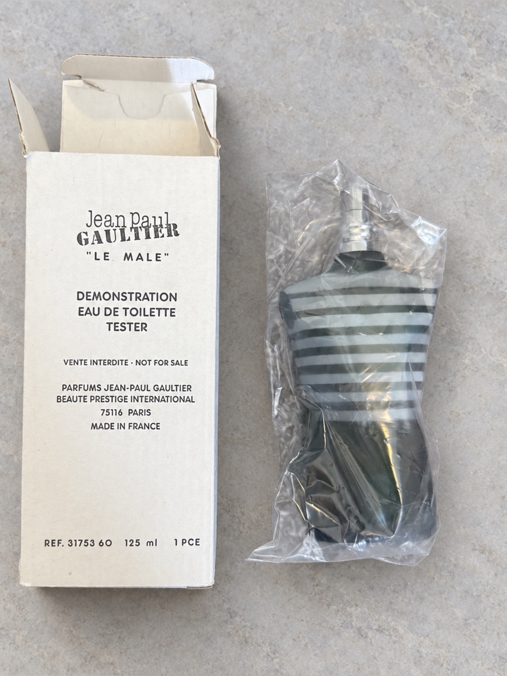 Jean Paul Gaultier Le Male Tester - Black & Gray Torso Bottle